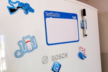 Twitnote, il set di magneti di Twitter