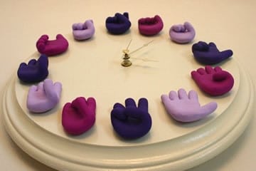 Orologio da parete “Linguaggio dei segni”