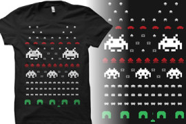 La maglietta natalizia di Space Invaders