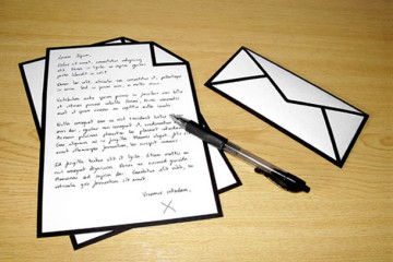 Carta da lettere e buste in stile icone del computer