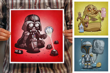Star Wars Villains Print Set