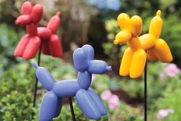 I cani palloncino da giardino