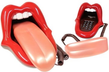Il telefono in stile Rolling Stones
