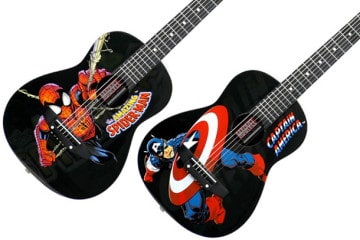 Le chitarre acustiche della Marvel per bambini