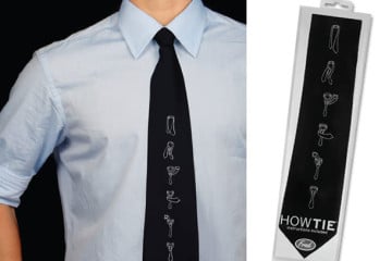 La cravatta con istruzioni