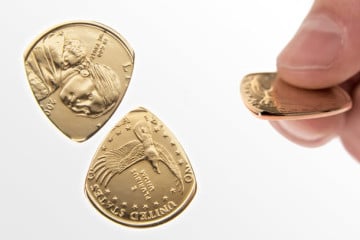 Il plettro ricavato da un Dollaro