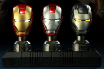 Gli elmi in scala 1:3 di Iron Man