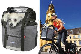 La borsa porta animali per biciclette