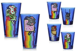 Il doppio set bicchieri di Nyan Cat