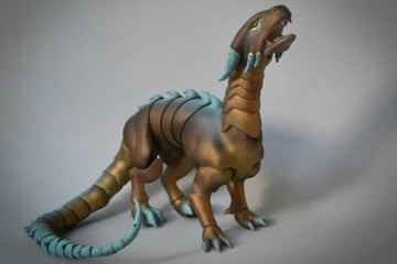 L’action figure artigianale di un drago