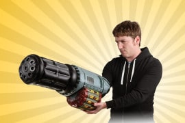 La minigun da braccio gonfiabile minigun-gonfiabile-da-braccio