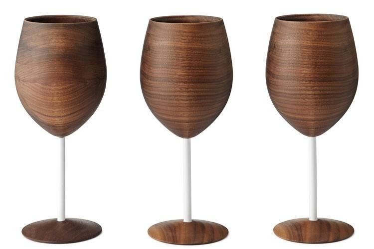 bicchieri per vino e uva Tazza multifunzionale per accessori per bere a casa Calice in legno 