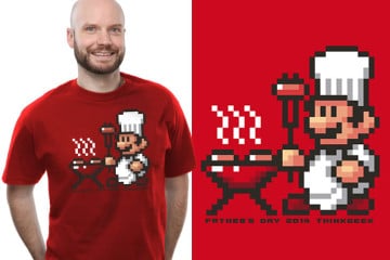 La maglietta Super Mario BBQ