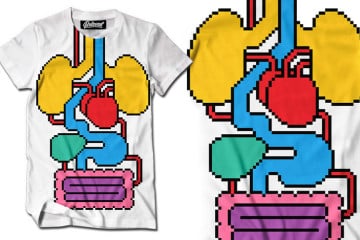 La maglietta anatomica Pixel