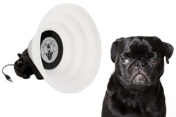Lo speaker a forma di cane con collare conico