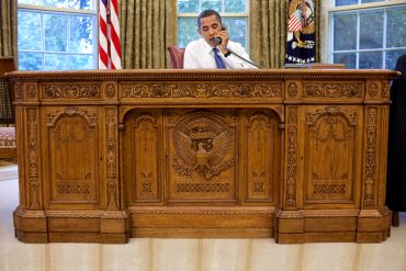 La scrivania del presidente degli USA