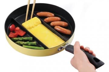 La padella a tre sezioni