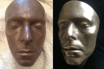 Il calco del volto di David Bowie