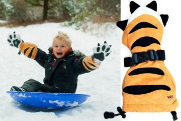 Guanti da tigre per bambini