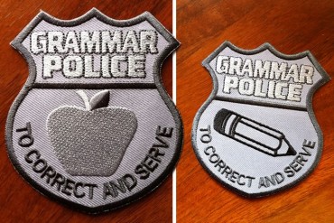Il distintivo della Grammar Police
