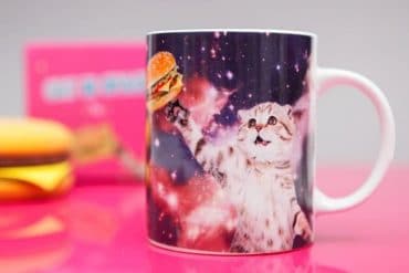 Mug Cat in Space