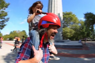 Casco per moto-papà