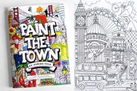 Libro da colorare Paint the town