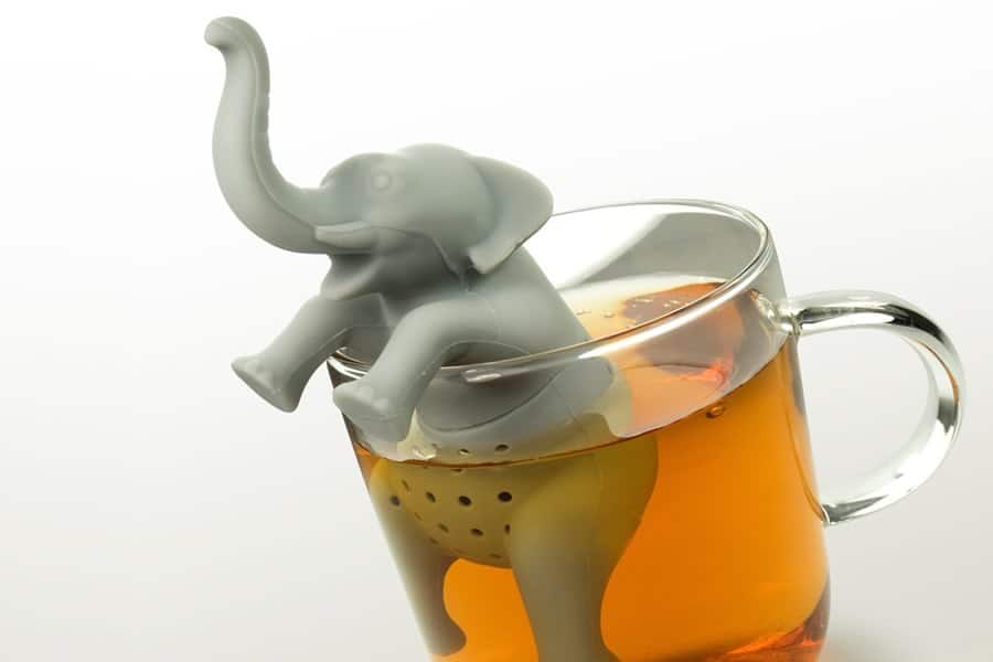 Shop Story Infusore per tè a forma di elefante rosa 