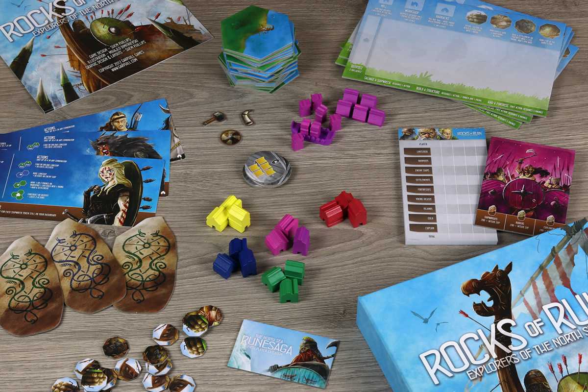 Explorers: Rocks of Ruin (contenuto confezione)