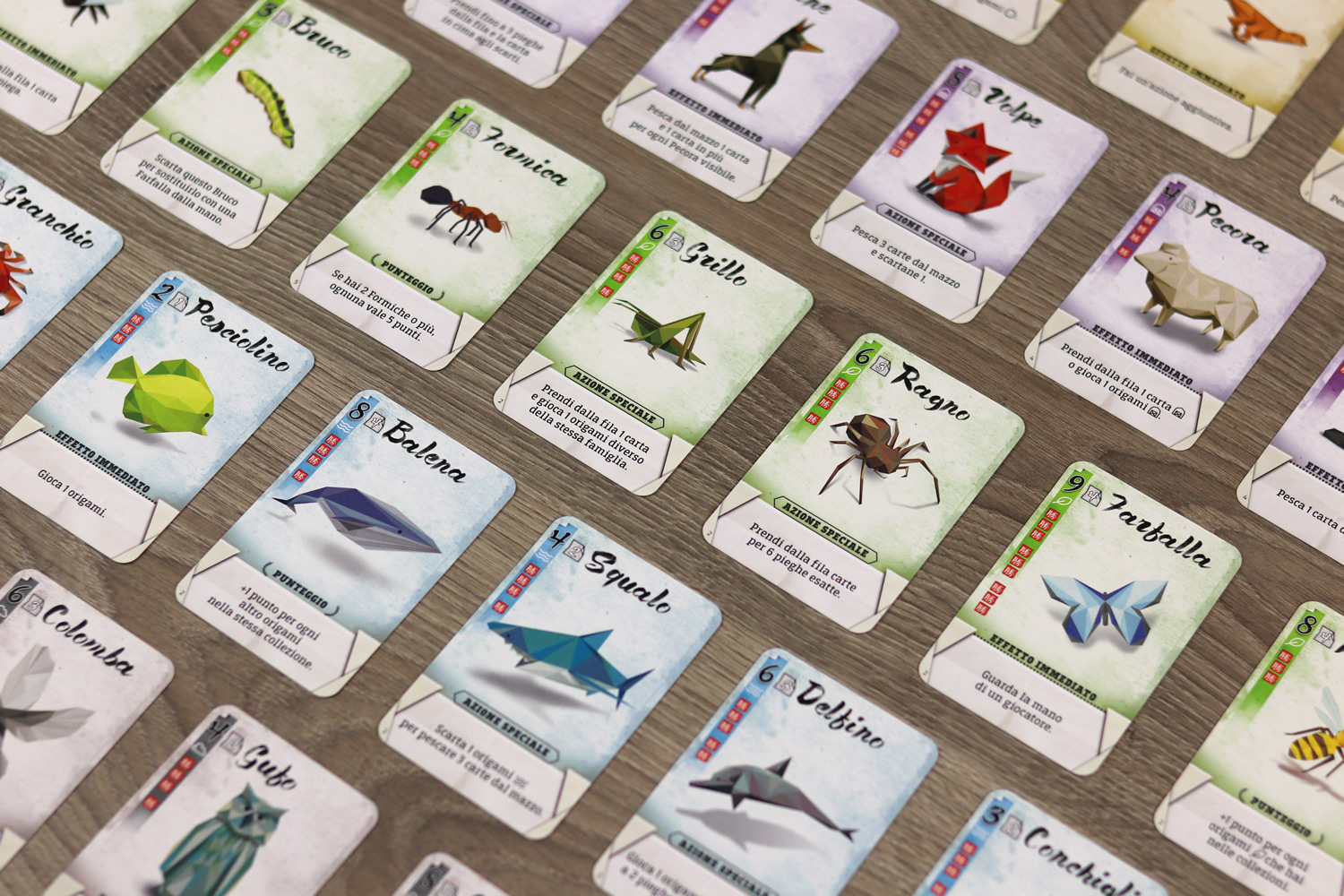 Origami, le carte