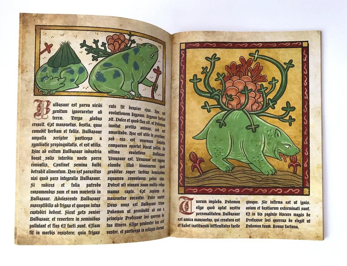 Libro dei Pokémon medievale