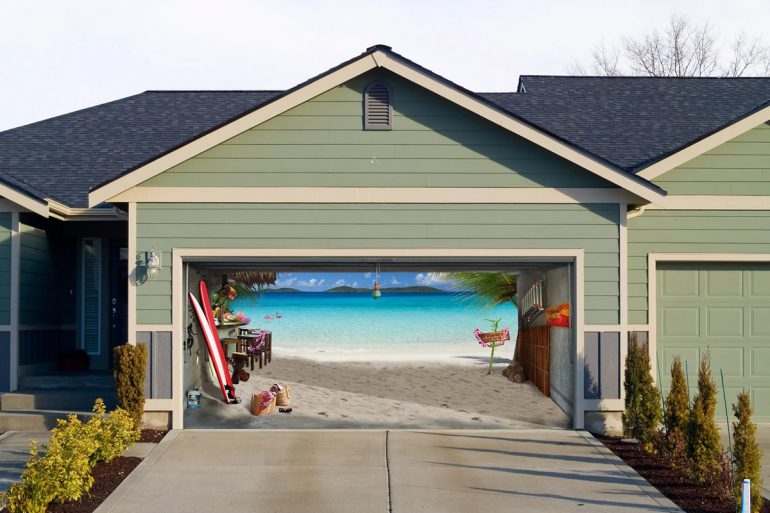 Decalcomania da garage (spiaggia)