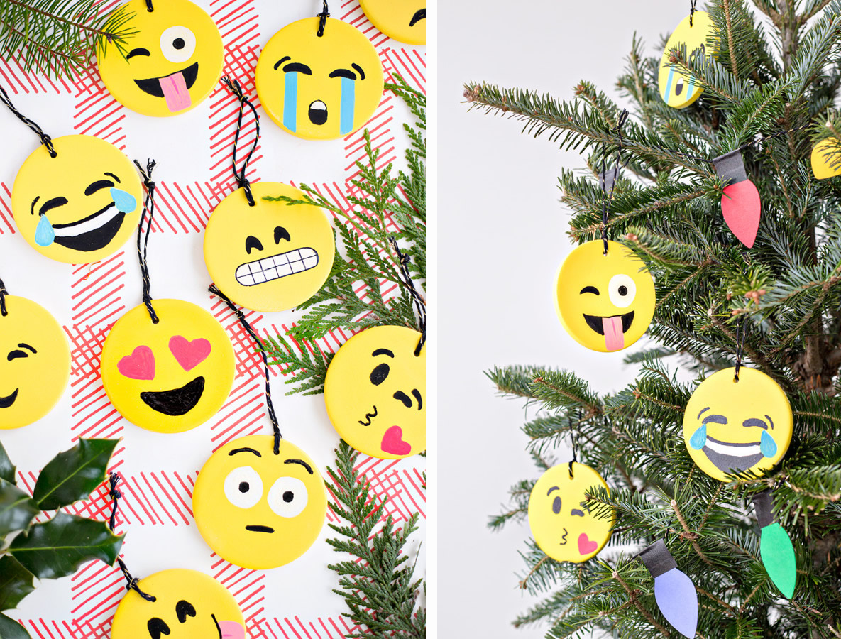 Decorazioni natalizie per albero Emoji