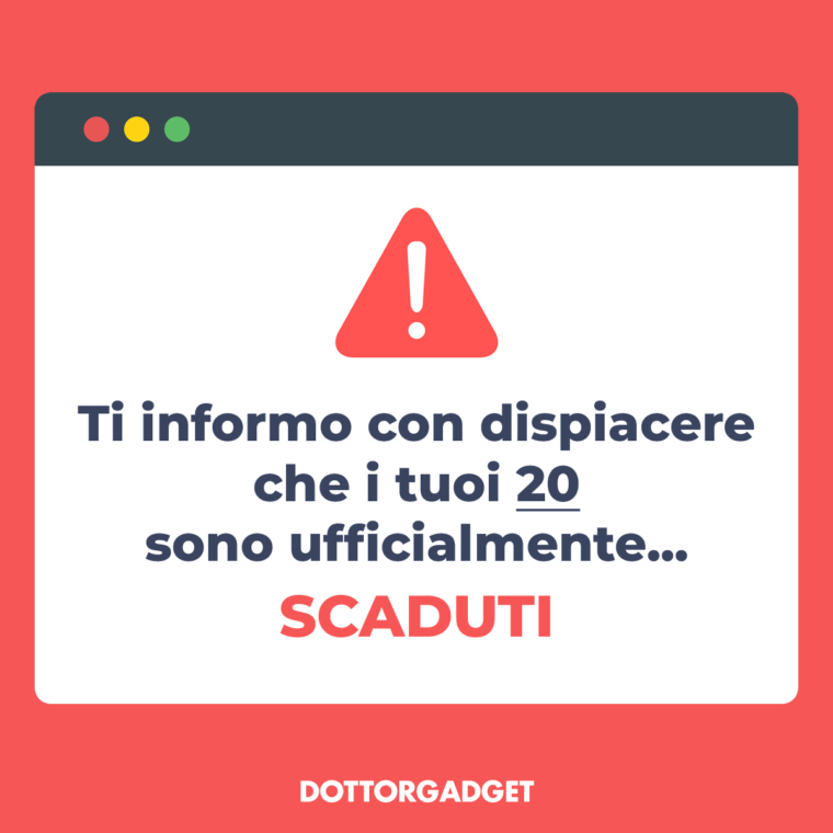 Frasi divertenti compleanno 30 anni (Ti informo con dispiacere che i tuoi 20 sono ufficialmente... SCADUTI)